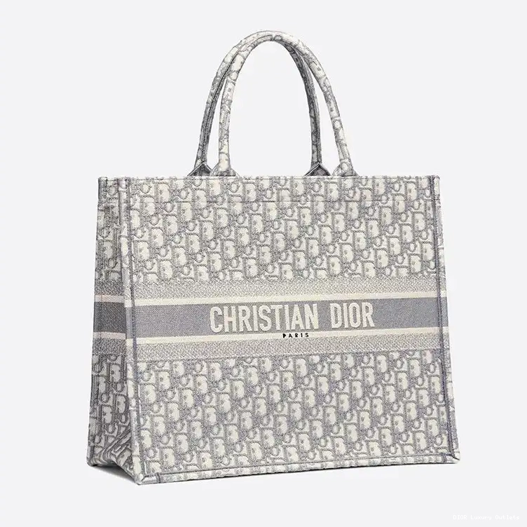 Cheap Motif Tote Canvas Book Oblique Dior Grey 0326 Luxury